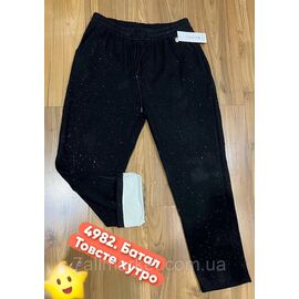Фотография Спортивные штаны женские, прямые на меху/батал р-ры 3XL-6XL (микс цв)"STELLA" недорого от прямого поставщика
