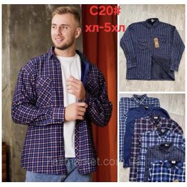 Сорочка чоловіча з довгим рукавом розмір XL-5XL (мікс кв) "STELLA" недорого від прямого постачальника