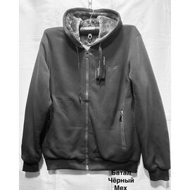 Фотография Кофта спортивная мужская 2273 black р.3XL-7XL "WELL" недорого оптом от прямого поставщика