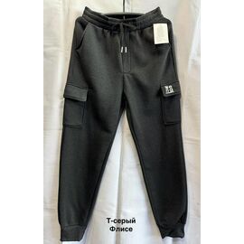 Фотография Штаны спортивные мужские утеплённые 2421 d.grey р.XL-5XL "WELL" недорого оптом от прямого поставщика