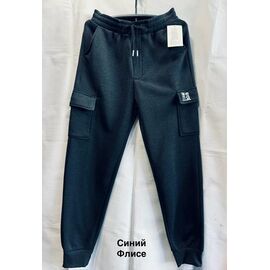 Фотография Штаны спортивные мужские утеплённые 2421 navy р.XL-5XL "WELL" недорого оптом от прямого поставщика