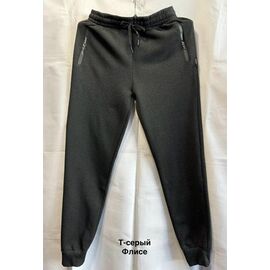 Фотография Штаны спортивные мужские утеплённые 2427 d.grey р.XL-5XL "WELL" недорого оптом от прямого поставщика