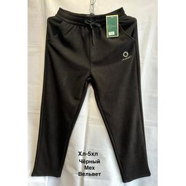 Фотография Штаны спортивные мужские утеплённые 2431 black р.48-56 "WELL" недорого оптом от прямого поставщика