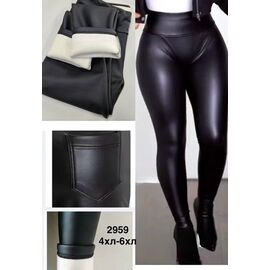 Лосини жіночі теплі 2959 black р.S-XL "WELL" недорого оптом від прямого постачальника