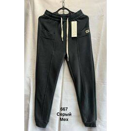 Фотография Штаны спортивные женские тёплые 667 grey р.L-4XL "WELL" недорого оптом от прямого поставщика