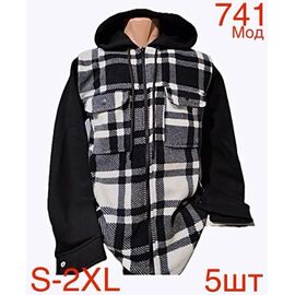 Сорочка чоловіча тепла ND175-741 black р.S-2XL "EMRE" недорого оптом від прямого постачальника