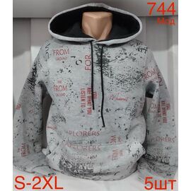 Худи чоловічий ND183-744 grey р.S-2XL "EMRE" недорого оптом від прямого постачальника