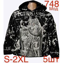 Фотография Худи мужской ND201-748 black р.S-2XL "EMRE" недорого оптом от прямого поставщика