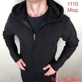 Кардиган чоловічий ND215-1110 black р.48-52 "EMRE" недорого оптом від прямого постачальника