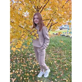 Костюм дитячий спортивний теплий на дівчинку ND225-9691 beige р.10-14 "EMRE" недорого оптом від прямого постачальника