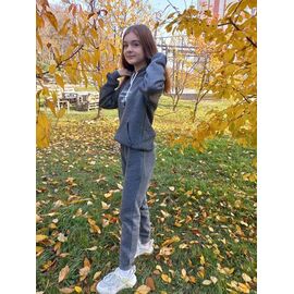 Костюм дитячий спортивний теплий на дівчинку ND226-9691 grey р.10-14 "EMRE" недорого оптом від прямого постачальника
