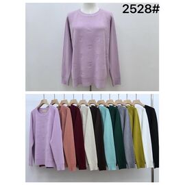 Фотография Свитер женский 2528 mix р.50-54 "PALMIRA" недорого оптом от прямого поставщика