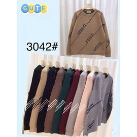 Фотография Свитер женский 3042 mix р.52-56 "PALMIRA" недорого оптом от прямого поставщика