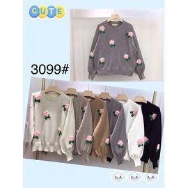 Фотография Свитер женский 3049 mix р.48-52 "PALMIRA" недорого оптом от прямого поставщика