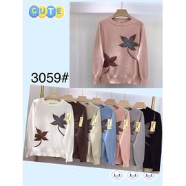 Фотография Свитер женский 3059 mix р.48-52 "PALMIRA" недорого оптом от прямого поставщика