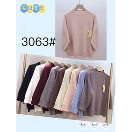 Фотография Свитер женский 3063 mix р.48-52 "PALMIRA" недорого оптом от прямого поставщика