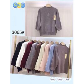 Фотография Свитер женский 3065 mix р.48-52 "PALMIRA" недорого оптом от прямого поставщика