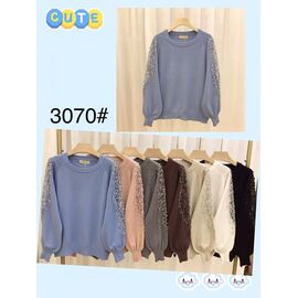 Фотография Свитер женский 3070 mix р.48-52 "PALMIRA" недорого оптом от прямого поставщика