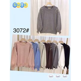 Фотография Свитер женский 3072 mix р.48-52 "PALMIRA" недорого оптом от прямого поставщика