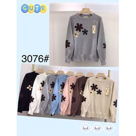 Фотография Свитер женский 3076 mix р.48-52 "PALMIRA" недорого оптом от прямого поставщика