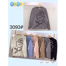 Фотография Свитер женский 3093 mix р.48-52 "PALMIRA" недорого оптом от прямого поставщика