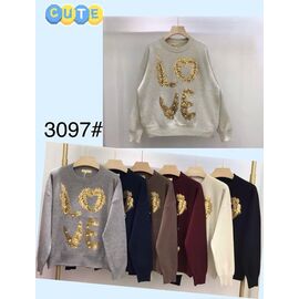 Фотография Свитер женский 3097 mix р.48-52 "PALMIRA" недорого оптом от прямого поставщика