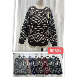 Фотография Свитер женский 5082-1 mix р.52-58 "PALMIRA" недорого оптом от прямого поставщика