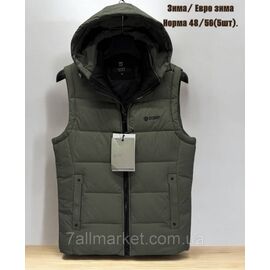 Фотография Жилетка мужская евро зима с капюшоном р-ры 48-56 (5цв) "SKAY" купить недорого от прямого поставщика