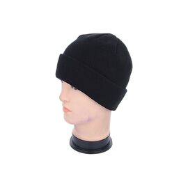 Шапка чоловіча зимова MW032-1 на флісі black р.56-62 "Angelica" недорого оптом від прямого постачальника