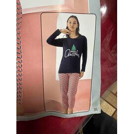 Піжама тепла жіноча 12951 navy р.S-2XL "SHELLY" недорого оптом від прямого постачальника