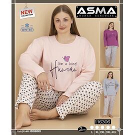 Піжама тепла жіноча 16306 purple р.L-4XL "SHELLY" недорого оптом від прямого постачальника