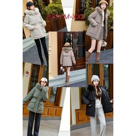 Фотография Куртка женская зимняя KK831 olive р.M-2XL "Annet" недорого оптом от прямого поставщика