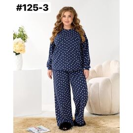 Фотография Костюм женский 125-3 navy р.46-56 "ZLATA" недорого оптом от прямого поставщика