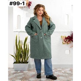 Фотография Пальто женское 99-1 green р.50-60 "ZLATA" недорого оптом от прямого поставщика