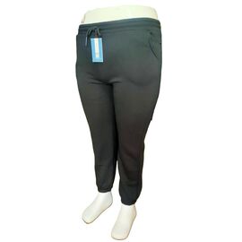 Штани спортивні жіночі теплі A177 black р.XL-5XL "Acheal" недорого оптом від прямого постачальника