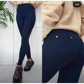 Лосини жіночі теплі 70310 blue р.XL-4XL "Amok" недорого оптом від прямого постачальника