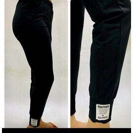 Штани спортивні жіночі теплі 8042 black р.S-XL "Amok" недорого оптом від прямого постачальника