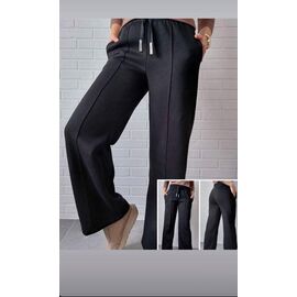 Штани спортивні жіночі теплі 8048 black р.S-XL "Amok" недорого оптом від прямого постачальника