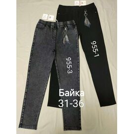 Фотография Джинсы утеплённые женские 955-3 grey р.31-36 "Immei" недорого оптом от прямого поставщика