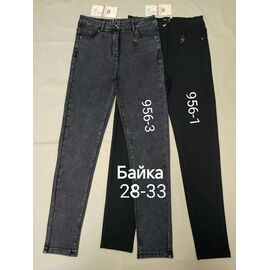 Фотография Джинсы утеплённые женские 956-3 grey р.28-33 "Immei" недорого оптом от прямого поставщика