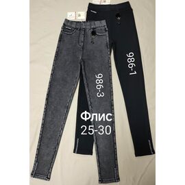 Фотография Джинсы утеплённые женские 986-1 black р.25-30 "Immei" недорого оптом от прямого поставщика