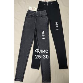 Фотография Джинсы утеплённые женские 987-3 grey р.25-30 "Immei" недорого оптом от прямого поставщика