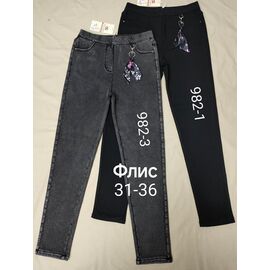 Фотография Джинсы утеплённые женские 982-1 black р.31-36 "Immei" недорого оптом от прямого поставщика