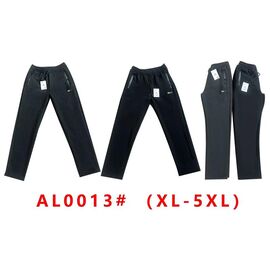 Фотография Штаны спортивные мужские утеплённые G23-AL0013 black р.XL-5XL "ZERO" недорого оптом от прямого поставщика