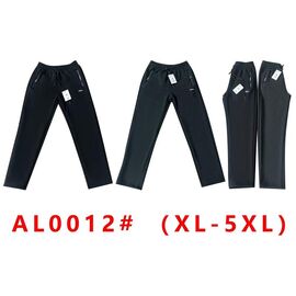 Фотография Штаны спортивные мужские утеплённые G29-AL0012 black р.XL-5XL "ZERO" недорого оптом от прямого поставщика