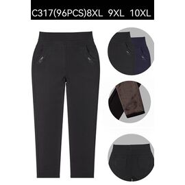 Фотография Штаны женские утеплённые G45-C317 mix р.8XL-10XL "ZERO" недорого оптом от прямого поставщика