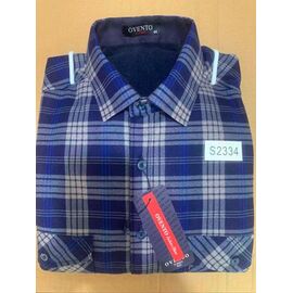 Фотография Рубашка мужская тёплая S2334 navy р.40-46 "iBamBino" недорого оптом от прямого поставщика