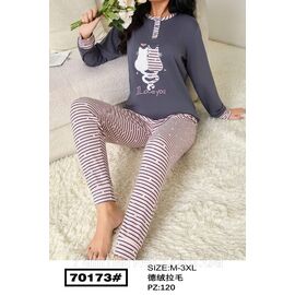 Фотография Пижама женская кофта+брюки/байка р-ры M-3XL "FLOWER" купить недорого от прямого поставщик