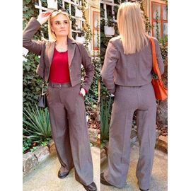 Фотография Костюм женский 6129 brown р.36-42 "H&S" недорого оптом от прямого поставщика