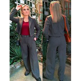 Фотография Костюм женский 6129 d.grey р.36-42 "H&S" недорого оптом от прямого поставщика
